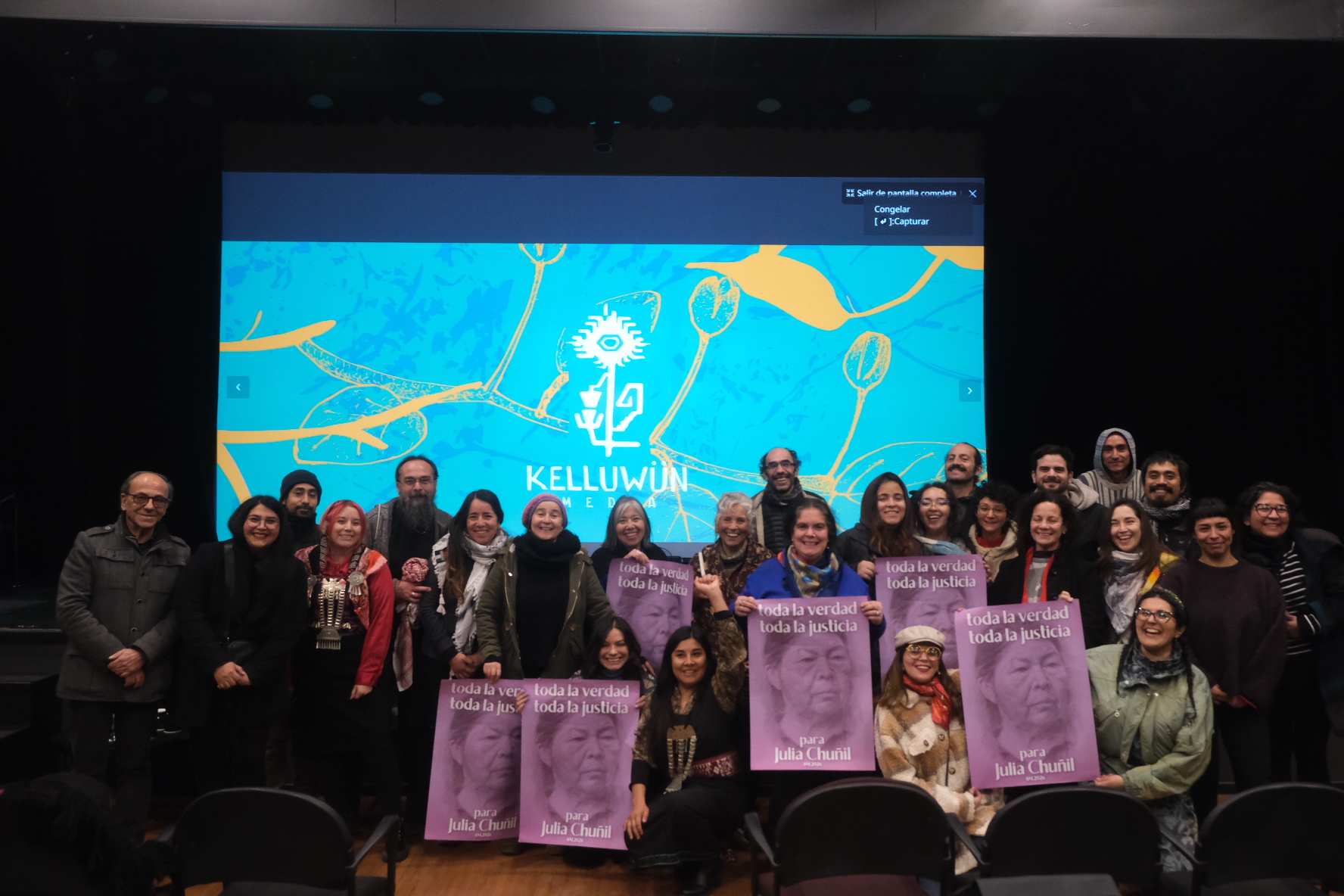 Con alta asistencia finalizó ciclo de cine de Fundación Kelluwün sobre territorio y pueblos indígenas